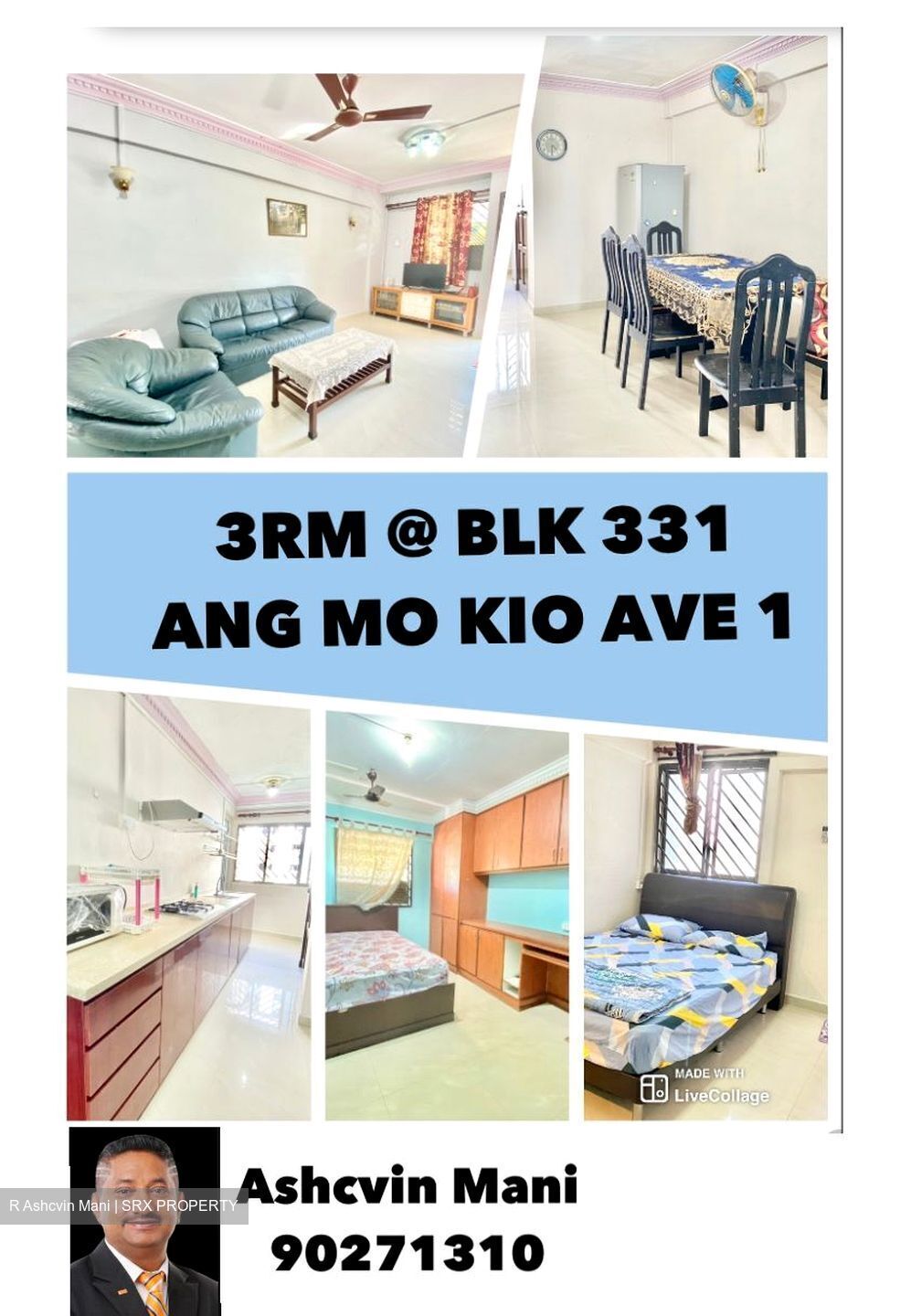 Blk 331 Ang Mo Kio Avenue 1 (Ang Mo Kio), HDB 3 Rooms #429322401